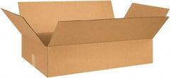 Made in USA - 20" Wide x 30" Long x 8" High Rectangle Corrugated Shipping Box - 1 Wall, Kraft (Color), 65 Lb Capacity - Exact Industrial Supply