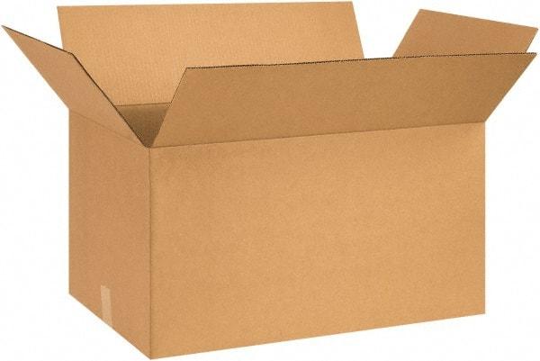 Made in USA - 16" Wide x 26" Long x 14" High Rectangle Corrugated Shipping Box - 1 Wall, Kraft (Color), 65 Lb Capacity - Exact Industrial Supply