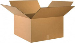Made in USA - 24" Wide x 24" Long x 14" High Rectangle Corrugated Shipping Box - 1 Wall, Kraft (Color), 65 Lb Capacity - Exact Industrial Supply