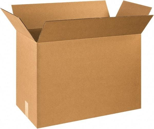 Made in USA - 12" Wide x 24" Long x 18" High Rectangle Corrugated Shipping Box - 1 Wall, Kraft (Color), 65 Lb Capacity - Exact Industrial Supply