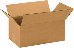 Made in USA - 8" Wide x 14" Long x 6" High Rectangle Corrugated Shipping Box - 1 Wall, Kraft (Color), 65 Lb Capacity - Exact Industrial Supply