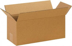 Made in USA - 6" Wide x 14" Long x 6" High Rectangle Corrugated Shipping Box - 1 Wall, Kraft (Color), 65 Lb Capacity - Exact Industrial Supply