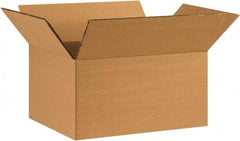 Made in USA - 8-3/4" Wide x 11-1/4" Long x 6" High Rectangle Heavy Duty Corrugated Box - 2 Walls, Kraft (Color), 100 Lb Capacity - Exact Industrial Supply