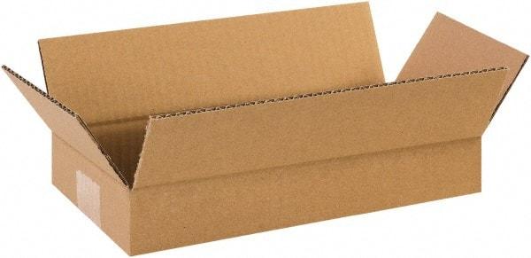 Made in USA - 6" Wide x 12" Long x 2" High Rectangle Corrugated Shipping Box - 1 Wall, Kraft (Color), 65 Lb Capacity - Exact Industrial Supply