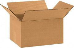 Made in USA - 8" Wide x 11" Long x 6" High Rectangle Corrugated Shipping Box - 1 Wall, Kraft (Color), 65 Lb Capacity - Exact Industrial Supply