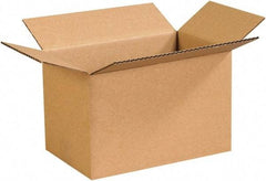 Made in USA - 7" Wide x 11" Long x 7" High Rectangle Corrugated Shipping Box - 1 Wall, Kraft (Color), 65 Lb Capacity - Exact Industrial Supply