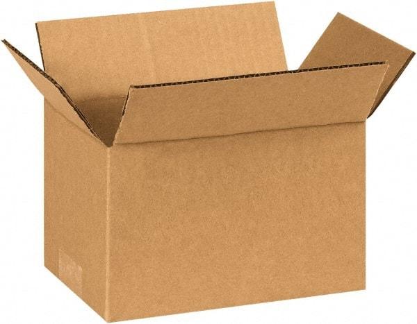 Made in USA - 5" Wide x 8" Long x 4" High Rectangle Corrugated Shipping Box - 1 Wall, Kraft (Color), 65 Lb Capacity - Exact Industrial Supply