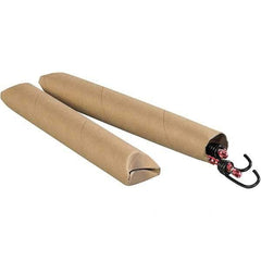 Made in USA - 2" Diam x 36" Long Round Crimped End Mailing Tubes - 1 Wall, Kraft (Color) - Exact Industrial Supply
