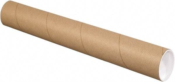 Made in USA - 3" Diam x 20" Long Round Kraft Mailing Tubes - 1 Wall, Kraft (Color) - Exact Industrial Supply
