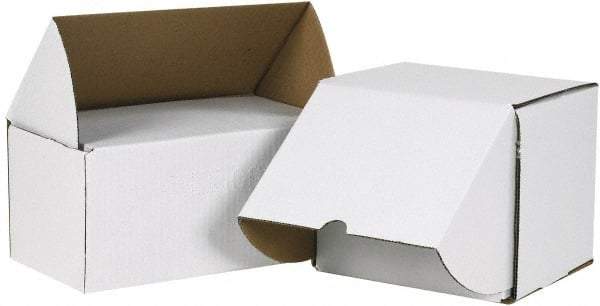 Made in USA - 8" Wide x 9-1/2" Long x 8" High Rectangle Crush Proof Mailers - 1 Wall, White - Exact Industrial Supply