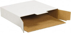 Made in USA - 9" Wide x 12-1/8" Long x 2-1/2" High Rectangle Crush Proof Mailers - 1 Wall, White - Exact Industrial Supply