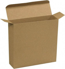 Made in USA - 2" Wide x 7-1/4" Long x 7-1/4" High Rectangle Chipboard Box - 1 Wall, Kraft (Color) - Exact Industrial Supply