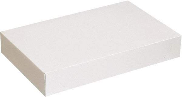 Made in USA - 14" Wide x 24" Long x 4" High Rectangle Chipboard Box - 1 Wall, White - Exact Industrial Supply