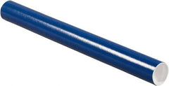 Made in USA - 2" Diam x 20" Long Round Colored Mailing Tubes - 1 Wall, Blue - Exact Industrial Supply