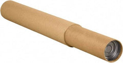 Made in USA - 3-1/4" Diam x 44" Long Round Adjustable Tubes - 1 Wall, Kraft (Color) - Exact Industrial Supply
