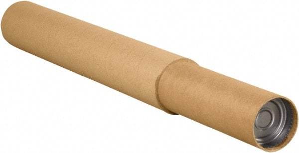 Made in USA - 4-3/4" Diam x 120" Long Round Adjustable Tubes - 1 Wall, Kraft (Color) - Exact Industrial Supply