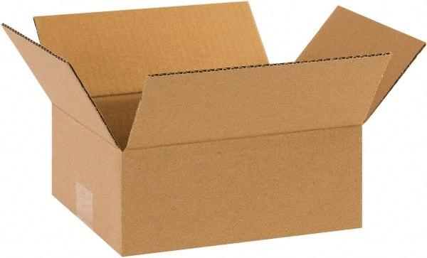 Made in USA - 6" Wide x 8" Long x 2" High Rectangle Corrugated Shipping Box - 1 Wall, Kraft (Color), 65 Lb Capacity - Exact Industrial Supply