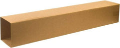 Made in USA - 8" Wide x 8" Long x 48" High Rectangle Telescoping Box - 2 Walls, Kraft (Color), 100 Lb Capacity - Exact Industrial Supply