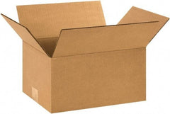 Made in USA - 9" Wide x 11" Long x 6" High Rectangle Corrugated Shipping Box - 1 Wall, Kraft (Color), 65 Lb Capacity - Exact Industrial Supply