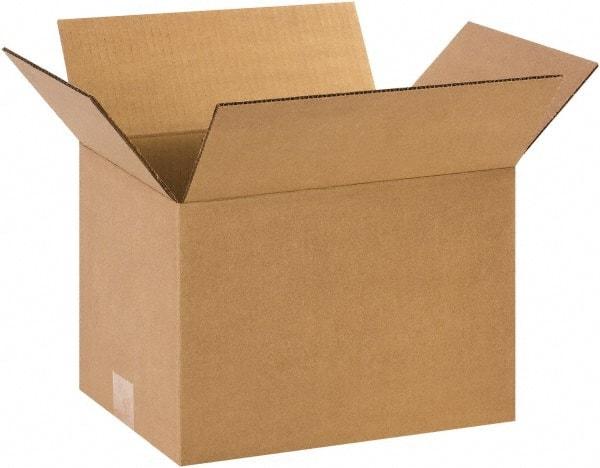 Made in USA - 9" Wide x 12" Long x 8" High Rectangle Corrugated Shipping Box - 1 Wall, Kraft (Color), 65 Lb Capacity - Exact Industrial Supply