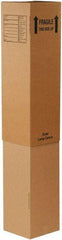 Made in USA - 12" Wide x 12" Long x 46" High Square Moving Boxes - 1 Wall, Kraft (Color), 65 Lb Capacity - Exact Industrial Supply