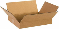 Made in USA - 10" Wide x 13" Long x 2" High Rectangle Corrugated Shipping Box - 1 Wall, Kraft (Color), 65 Lb Capacity - Exact Industrial Supply