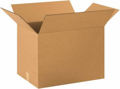Made in USA - 13" Wide x 19" Long x 13" High Rectangle Corrugated Shipping Box - 1 Wall, Kraft (Color), 65 Lb Capacity - Exact Industrial Supply