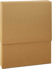 Made in USA - 6" Wide x 48" Long x 38" High Rectangle Telescoping Box - 1 Wall, Kraft (Color), 95 Lb Capacity - Exact Industrial Supply