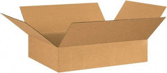 Made in USA - 20" Wide x 26" Long x 6" High Rectangle Corrugated Shipping Box - 1 Wall, Kraft (Color), 65 Lb Capacity - Exact Industrial Supply