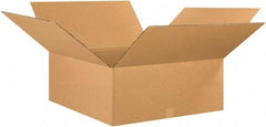 Made in USA - 26" Wide x 26" Long x 10" High Rectangle Corrugated Shipping Box - 1 Wall, Kraft (Color), 65 Lb Capacity - Exact Industrial Supply