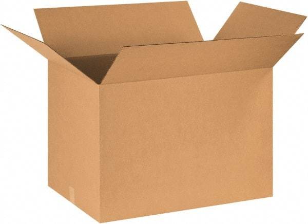 Made in USA - 20" Wide x 30" Long x 20" High Rectangle Corrugated Shipping Box - 1 Wall, Kraft (Color), 65 Lb Capacity - Exact Industrial Supply