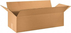 Made in USA - 14" Wide x 36" Long x 10" High Rectangle Corrugated Shipping Box - 1 Wall, Kraft (Color), 65 Lb Capacity - Exact Industrial Supply