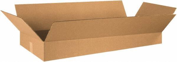 Made in USA - 16" Wide x 36" Long x 5" High Rectangle Corrugated Shipping Box - 1 Wall, Kraft (Color), 65 Lb Capacity - Exact Industrial Supply
