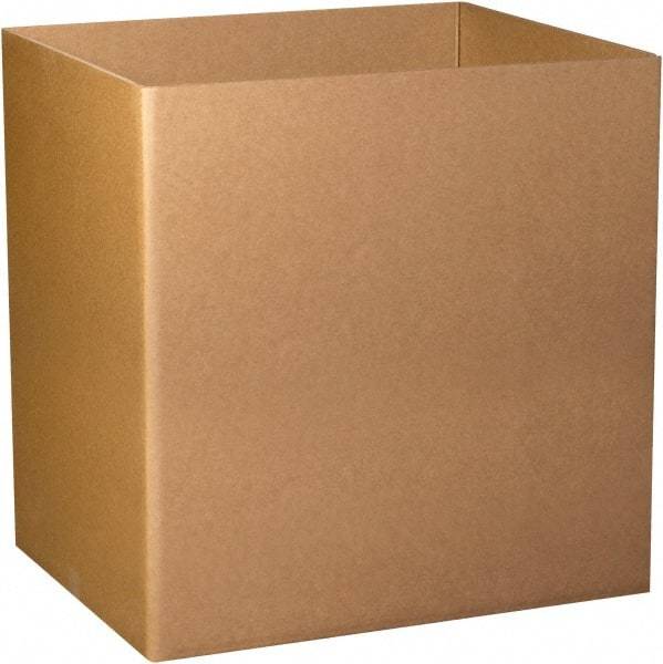 Made in USA - 40" Wide x 48" Long x 24" High Rectangle Heavy Duty Corrugated Box - 3 Walls, Kraft (Color), 280 Lb Capacity - Exact Industrial Supply