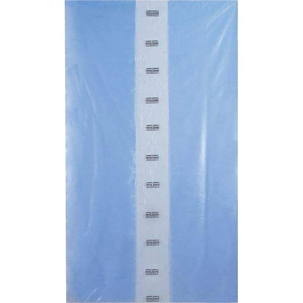 Made in USA - 54 x 96", 4 mil Gusseted Polybags - Blue - Exact Industrial Supply