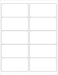 Tape Logic - 4" Long, White Paper Laser Label - For Laser Printers - Exact Industrial Supply