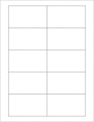 Tape Logic - 3-1/2" Long, White Paper Laser Label - For Laser Printers - Exact Industrial Supply