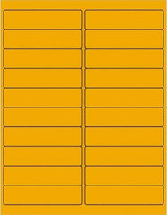 Tape Logic - 4" Long, Fluorescent Orange Paper Laser Label - For Laser Printers - Exact Industrial Supply