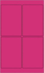 Tape Logic - 6" Long, Fluorescent Pink Paper Laser Label - For Laser Printers - Exact Industrial Supply