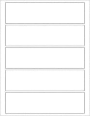 Tape Logic - 7-1/2" Long, White Paper Laser Label - For Laser Printers - Exact Industrial Supply