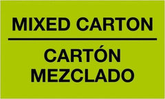 Tape Logic - 5" Long, Fluorescent Green Paper Shipping Label - For Multi-Use - Exact Industrial Supply