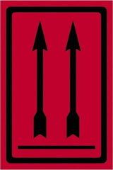 Tape Logic - 6" Long, Fluorescent Red Paper Shipping Label - For Multi-Use - Exact Industrial Supply