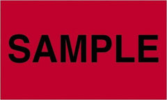 Tape Logic - 5" Long, Fluorescent Red Paper Shipping Label - For Multi-Use - Exact Industrial Supply