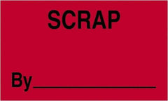 Tape Logic - 5" Long, Fluorescent Red Paper Shipping Label - For Multi-Use - Exact Industrial Supply