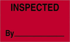 Tape Logic - 5" Long, Fluorescent Red Paper Shipping Label - For Multi-Use - Exact Industrial Supply