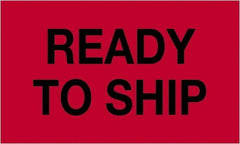 Tape Logic - 5" Long, Fluorescent Red Paper Shipping Label - For Multi-Use - Exact Industrial Supply