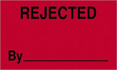 Tape Logic - 5" Long, Fluorescent Red Paper Shipping Label - For Multi-Use - Exact Industrial Supply