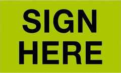 Tape Logic - 5" Long, Fluorescent Green Paper Shipping Label - For Multi-Use - Exact Industrial Supply