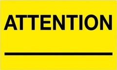 Tape Logic - 5" Long, Fluorescent Yellow Paper Shipping Label - For Multi-Use - Exact Industrial Supply