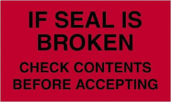 Tape Logic - 5" Long, Fluorescent Red Paper Shipping Label - For Multi-Use - Exact Industrial Supply